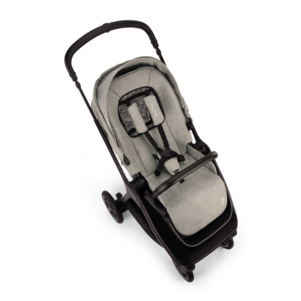 Nuna TRIV Next Reversible Seat Stroller with Flat Recline|Height Adjustable Handle Bar|All Terrain|All Wheel Suspension|One Hand Fold|Rain Cover & Post Adaptors|0 to 4Y (Upto 22Kg)-BMW Graphine