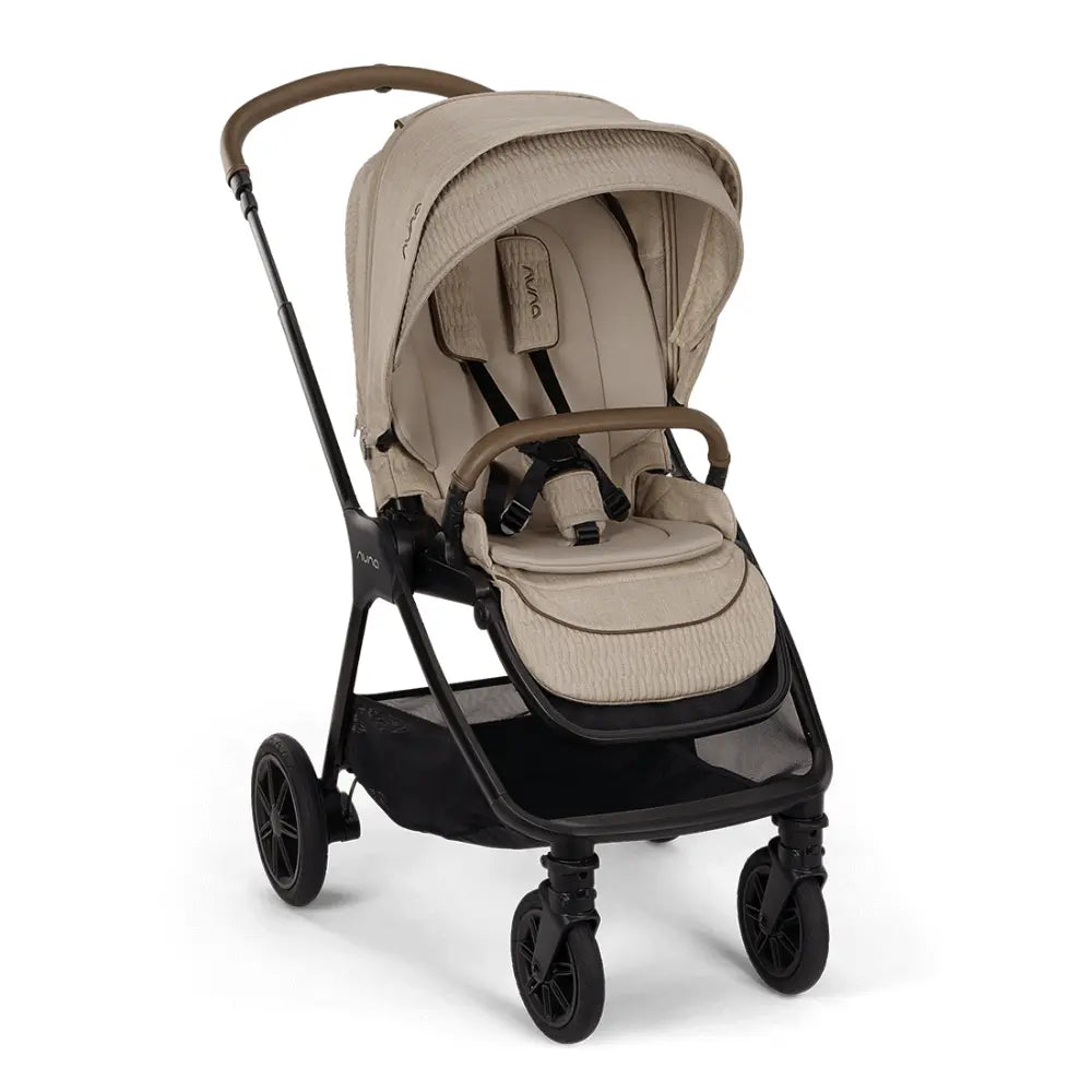 Nuna TRIV Next Reversible Seat Stroller with Flat Recline-Height Adjustable Handle Bar,All Terrain-All Wheel Suspension-One Hand Fold-Rain Cover & Post Adaptors-0 to 4Y (Upto 22Kg) - Cosmopolitan