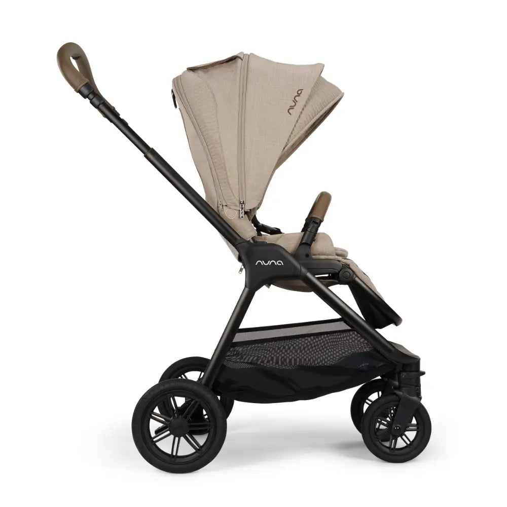 Nuna TRIV Next Reversible Seat Stroller with Flat Recline-Height Adjustable Handle Bar,All Terrain-All Wheel Suspension-One Hand Fold-Rain Cover & Post Adaptors-0 to 4Y (Upto 22Kg) - Cosmopolitan