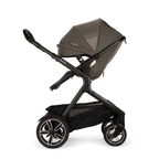 Nuna Demi Next Baby Stroller-Height Adjustable Parent Handle Bar-Wide Front Wheels-2 Years Warranty-Pram for 6M to 4Y (Upto 22 Kg)-Granite