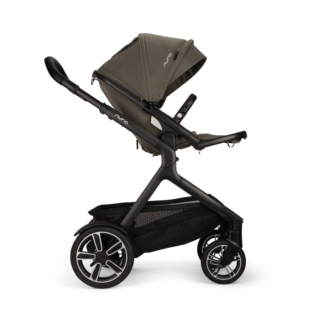 Nuna Demi Next Baby Stroller-Height Adjustable Parent Handle Bar-Wide Front Wheels-2 Years Warranty-Pram for 6M to 4Y (Upto 22 Kg)-Granite