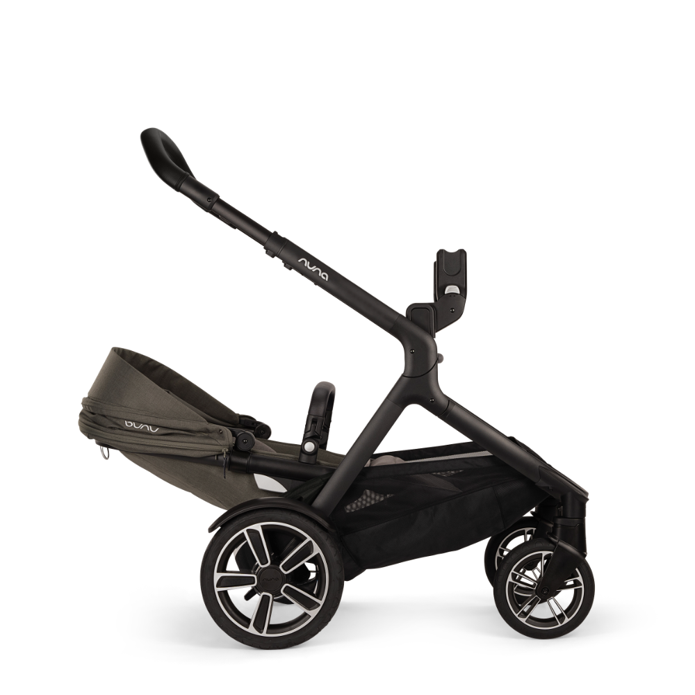 Nuna Demi Next Baby Stroller-Height Adjustable Parent Handle Bar-Wide Front Wheels-2 Years Warranty-Pram for 6M to 4Y (Upto 22 Kg)-Granite