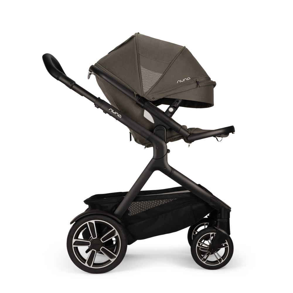 Nuna Demi Next Baby Stroller-Height Adjustable Parent Handle Bar-Wide Front Wheels-2 Years Warranty-Pram for 6M to 4Y (Upto 22 Kg)-Granite
