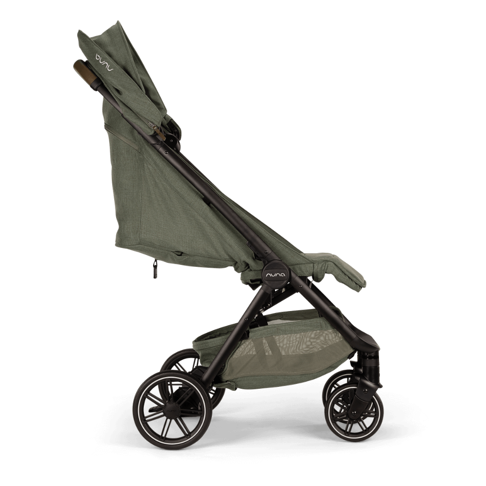 Nuna Trvl LX Cabin Friendly Stroller|Lightweight-Compact|One Hand Fold|Extendable Canopy|Big Rear Wheel|All Wheel Suspension|0 to 4Y (Upto 22Kg) - Pine
