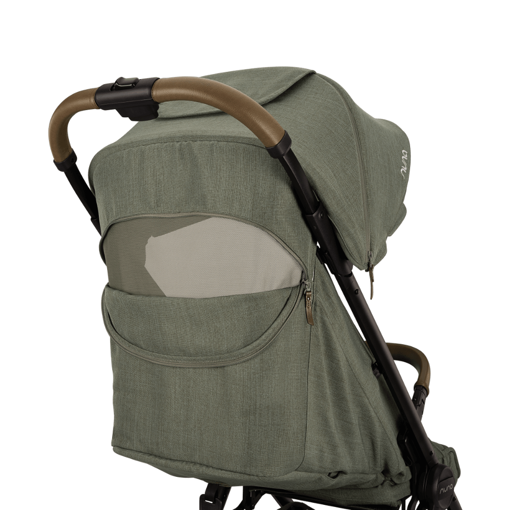 Nuna Trvl LX Cabin Friendly Stroller|Lightweight-Compact|One Hand Fold|Extendable Canopy|Big Rear Wheel|All Wheel Suspension|0 to 4Y (Upto 22Kg) - Pine