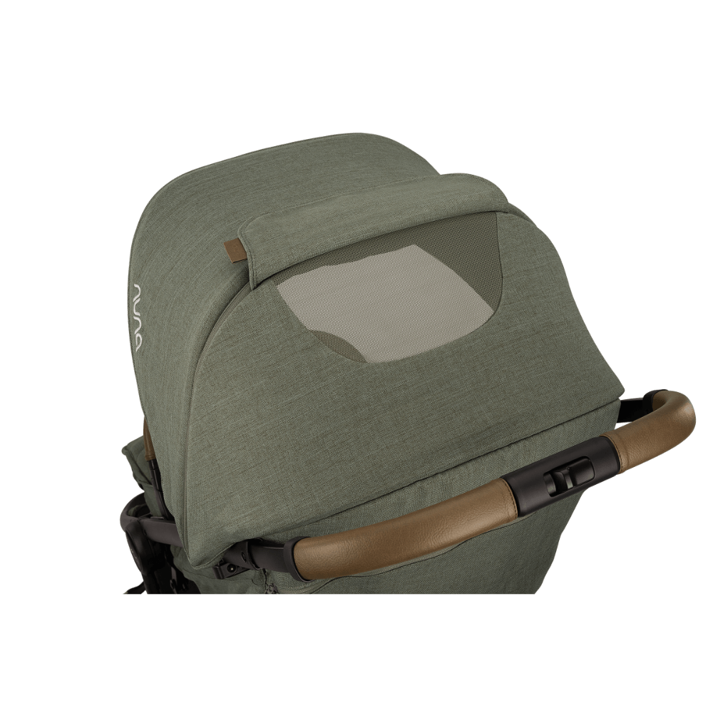 Nuna Trvl LX Cabin Friendly Stroller|Lightweight-Compact|One Hand Fold|Extendable Canopy|Big Rear Wheel|All Wheel Suspension|0 to 4Y (Upto 22Kg) - Pine