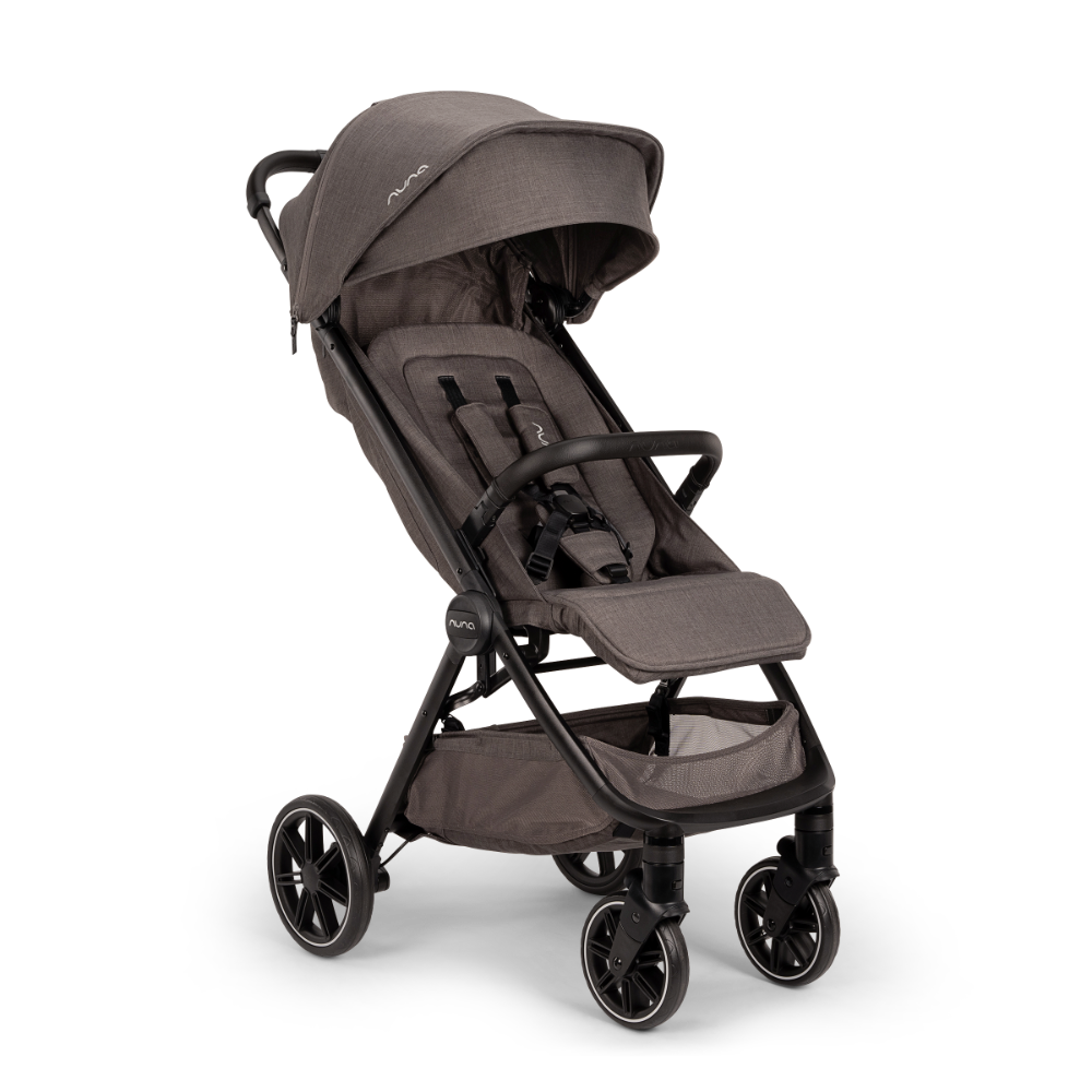 Nuna Trvl LX Cabin Friendly Stroller|Lightweight-Compact|One Hand Fold|Extendable Canopy|Big Rear Wheel|All Wheel Suspension|0 to 4Y (Upto 22Kg) - Thunder