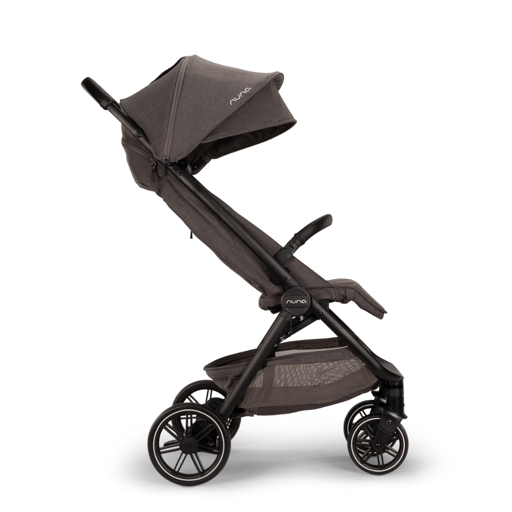 Nuna Trvl LX Cabin Friendly Stroller|Lightweight-Compact|One Hand Fold|Extendable Canopy|Big Rear Wheel|All Wheel Suspension|0 to 4Y (Upto 22Kg) - Thunder