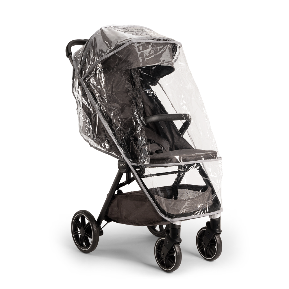 Nuna Trvl LX Cabin Friendly Stroller|Lightweight-Compact|One Hand Fold|Extendable Canopy|Big Rear Wheel|All Wheel Suspension|0 to 4Y (Upto 22Kg) - Thunder