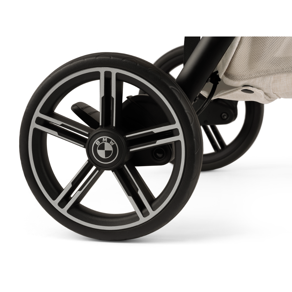 Nuna Trvl LX Cabin Friendly Stroller|Lightweight-Compact|One Hand Fold|Extendable Canopy|Big Rear Wheel|All Wheel Suspension|0 to 4Y (Upto 22Kg)-BMW Mica