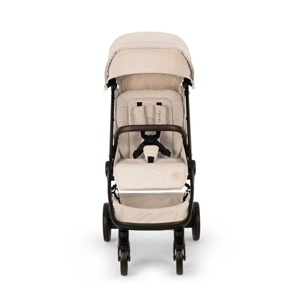 Nuna Trvl LX Cabin Friendly Stroller|Lightweight-Compact|One Hand Fold|Extendable Canopy|Big Rear Wheel|All Wheel Suspension|0 to 4Y (Upto 22Kg)-BMW Mica