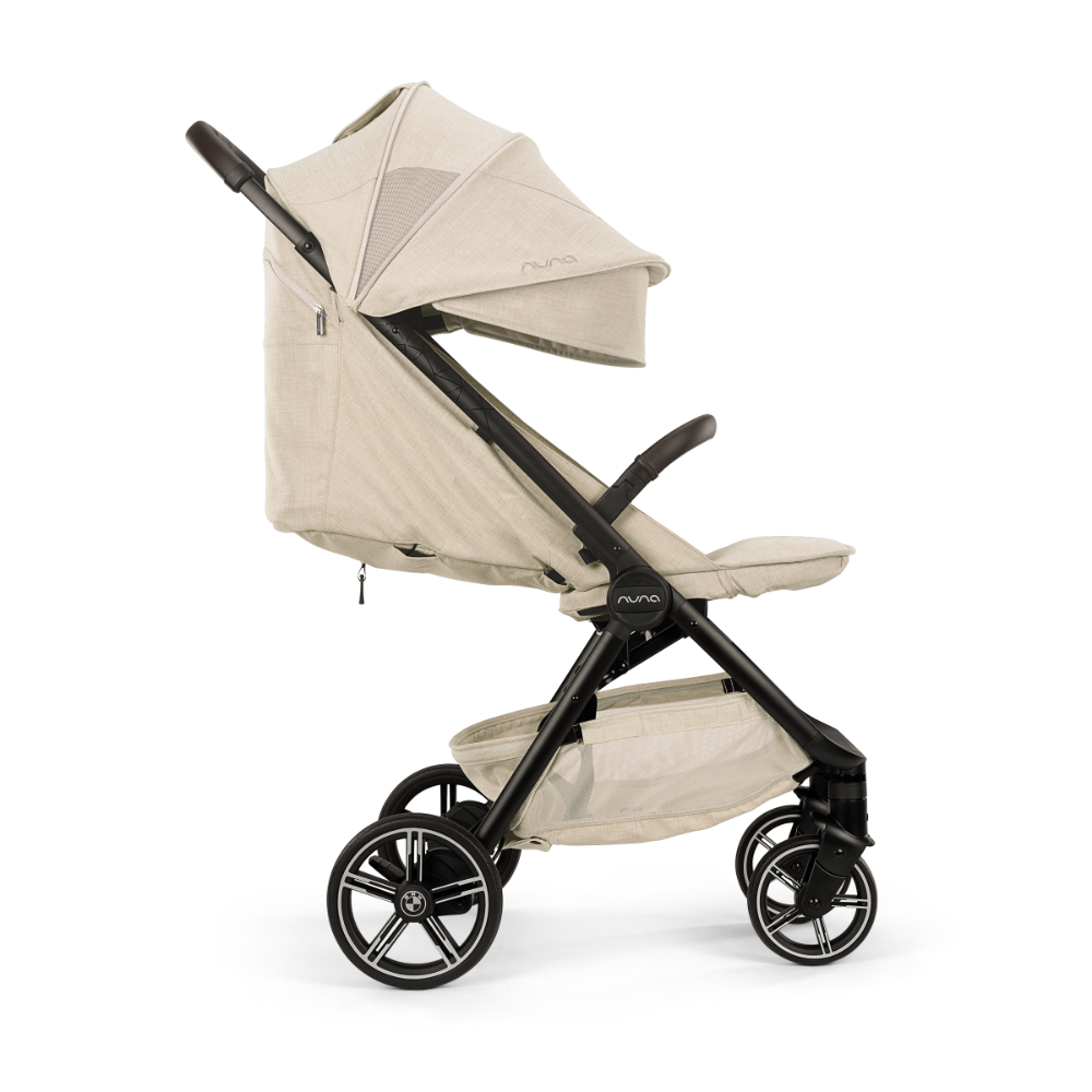 Nuna Trvl LX Cabin Friendly Stroller|Lightweight-Compact|One Hand Fold|Extendable Canopy|Big Rear Wheel|All Wheel Suspension|0 to 4Y (Upto 22Kg)-BMW Mica