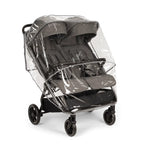 Nuna TRVL Dubl Twin Baby Stroller-Individually Adjustable Near Flat Reclining Seat-One Hand Fold-Large Storage Basket-2 Years Warranty-0 to 4Y (Upto 22 Kg)- Granite