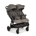 Nuna TRVL Dubl Twin Baby Stroller-Individually Adjustable Near Flat Reclining Seat-One Hand Fold-Large Storage Basket-2 Years Warranty-0 to 4Y (Upto 22 Kg)- Granite