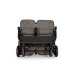 Nuna TRVL Dubl Twin Baby Stroller-Individually Adjustable Near Flat Reclining Seat-One Hand Fold-Large Storage Basket-2 Years Warranty-0 to 4Y (Upto 22 Kg)- Granite