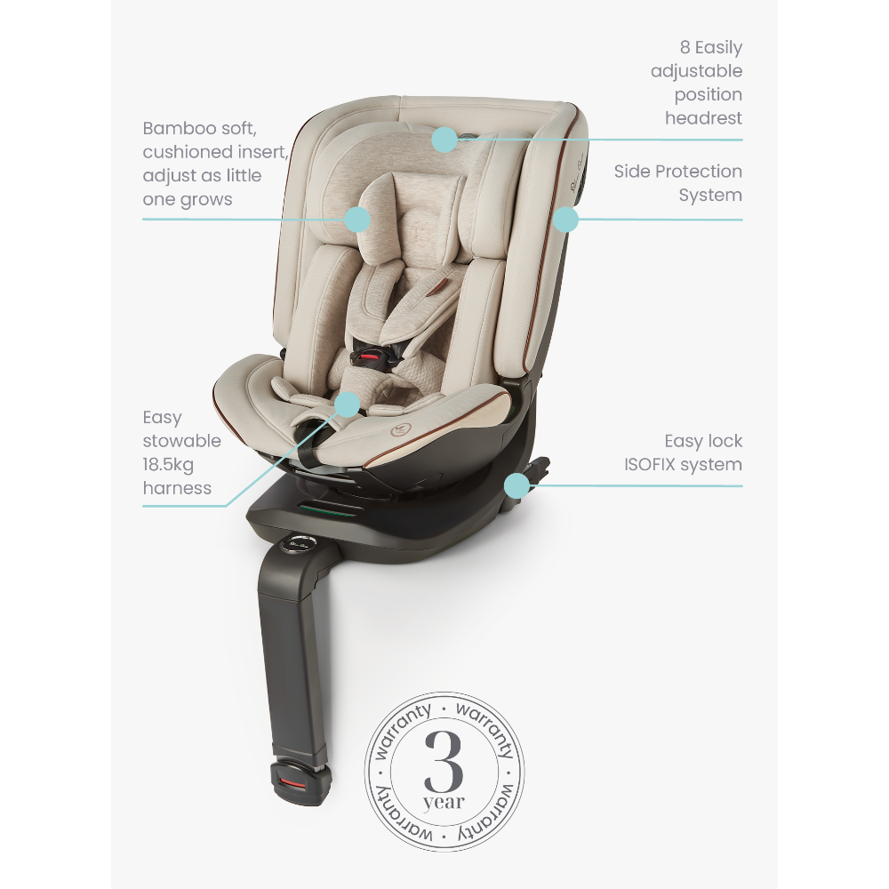 Silver Cross Motion All Size Car Seat - Almond