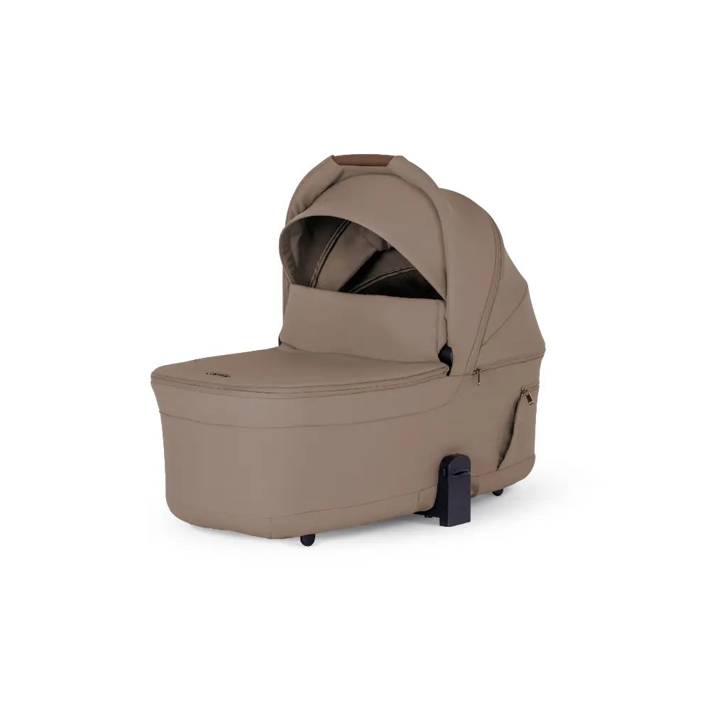 Silver Cross Breez Reversible Carry Cot Flat Recline|Height Adjustable Seat|Easy Fold|Rain Cover |0 to 6MY |Upto 9Kg - Champagne