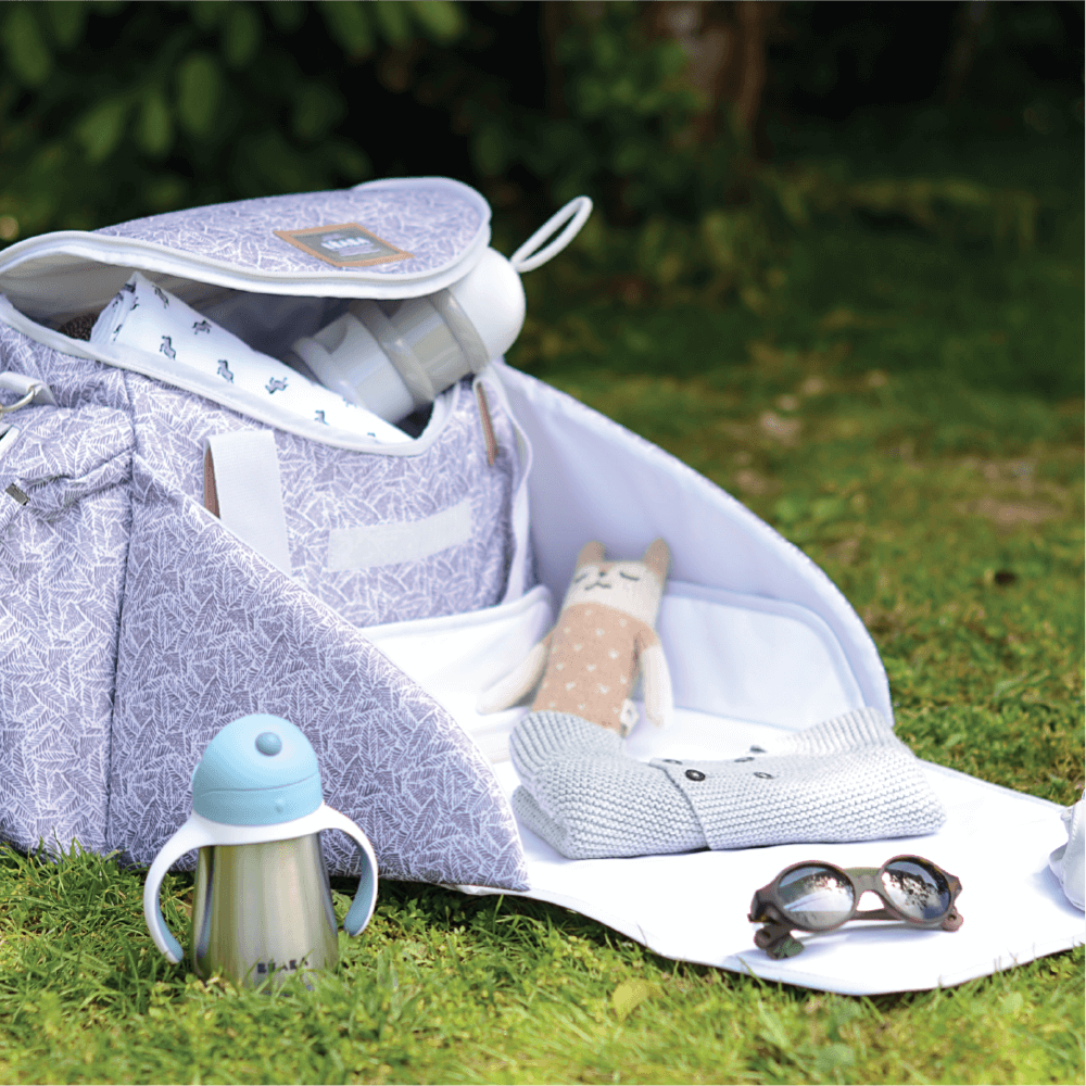 Beaba Sydney Baby Diaper Bag – Multifunctional Travel baby Bag with Large Capacity, Multi-Pocket Organizer with Changing Pad, Insulated Bottle Pouch & Stroller Clips – Ideal for Moms & Dads On the Go