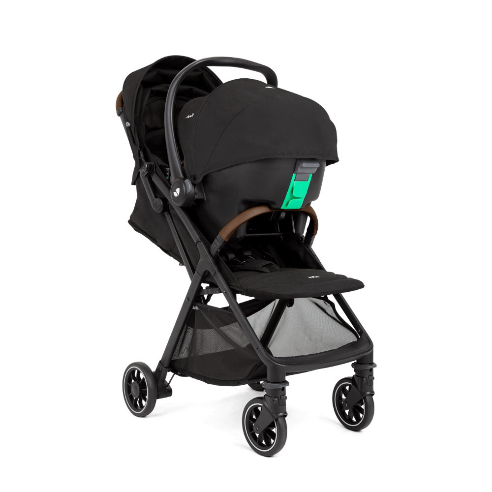 Joie Pact Pro Travel System with i-Snug 2 – Ultra-Lightweight, Compact, Birth to 22kg, Ergonomic Recline, UPF 50+ Canopy & One-Touch Brake
