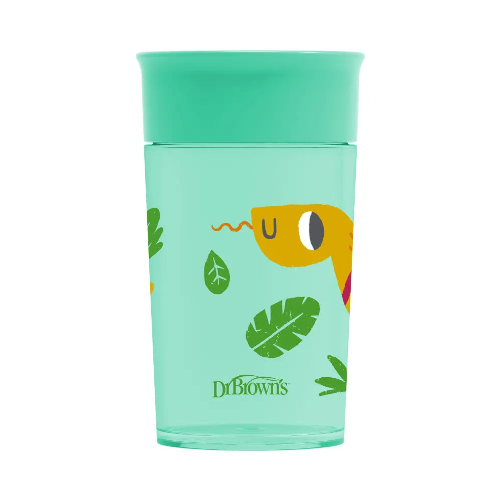 Dr. Brown's Smooth Wall Cheers360™ Cup, 10 oz/300 mL, Green Design (9m+), 1-Pack (TC01095)