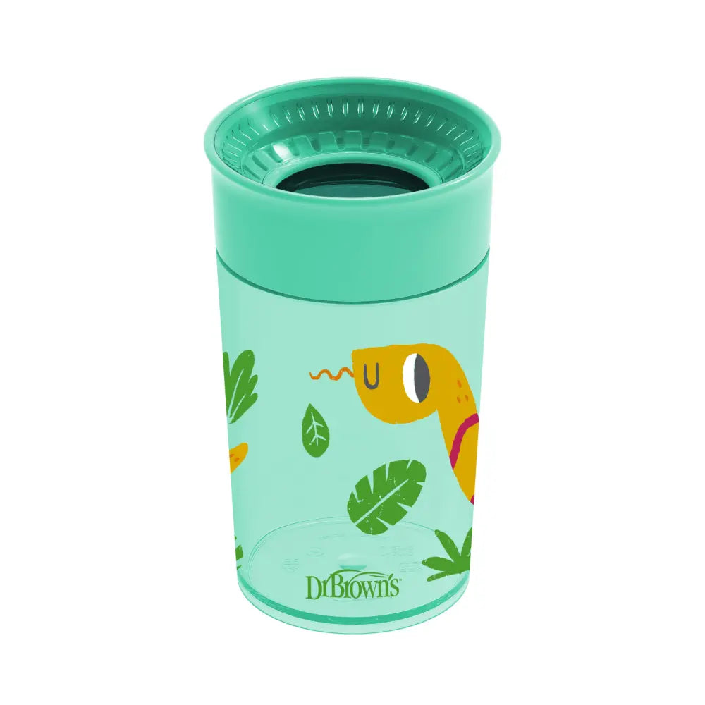 Dr. Brown's Smooth Wall Cheers360™ Cup, 10 oz/300 mL, Green Design (9m+), 1-Pack (TC01095)