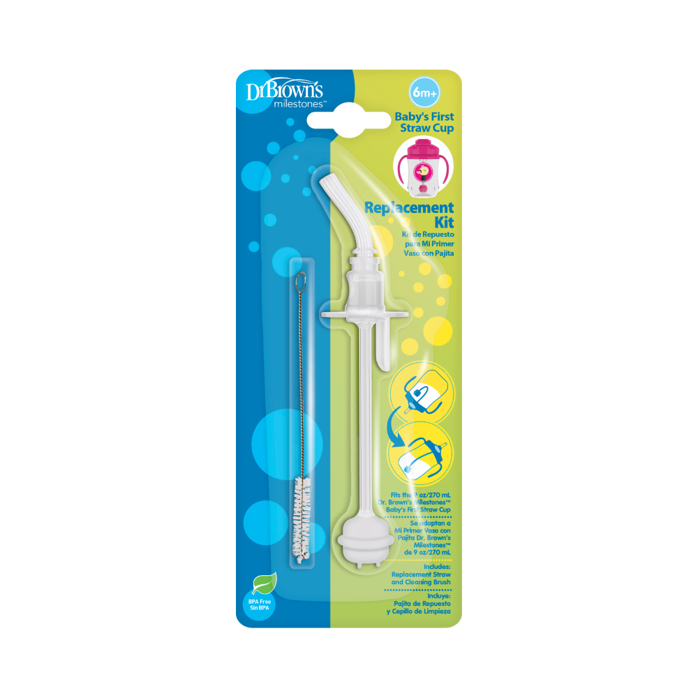 Dr. Brown's Baby's First Straw Cup Replacement Kit - Transparent