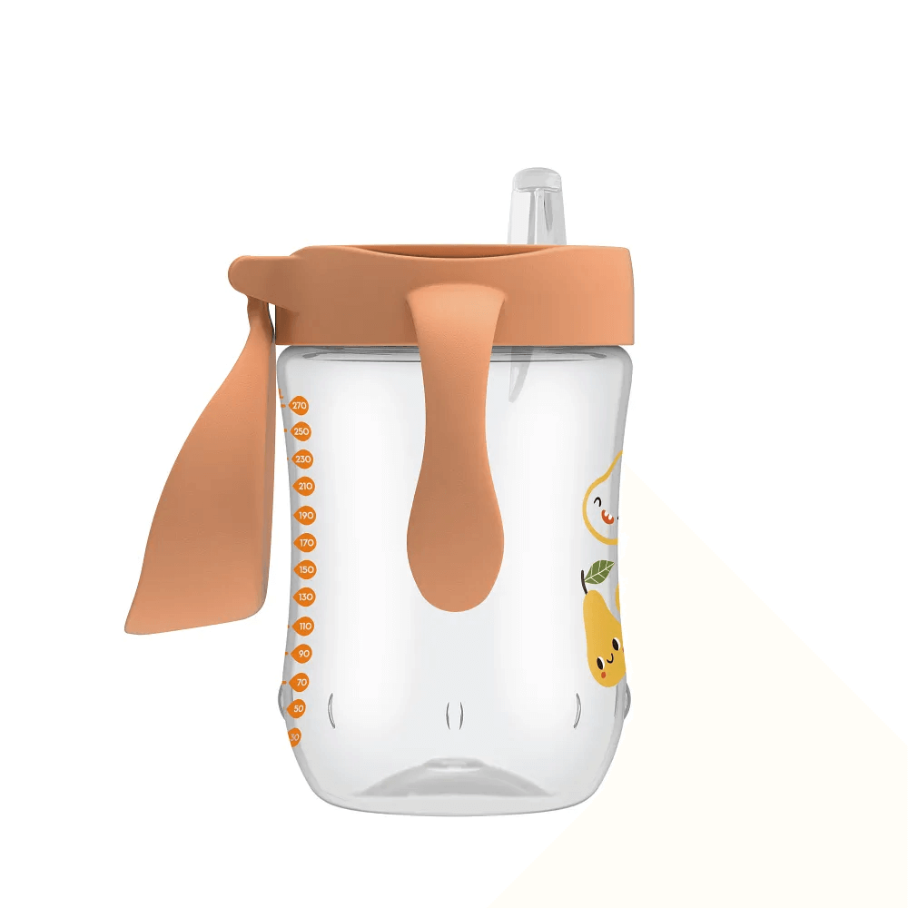 Dr. Brown’s 9 oz/270 mL Baby’s First Straw Cup with Handles - Pears (Pack of 1)