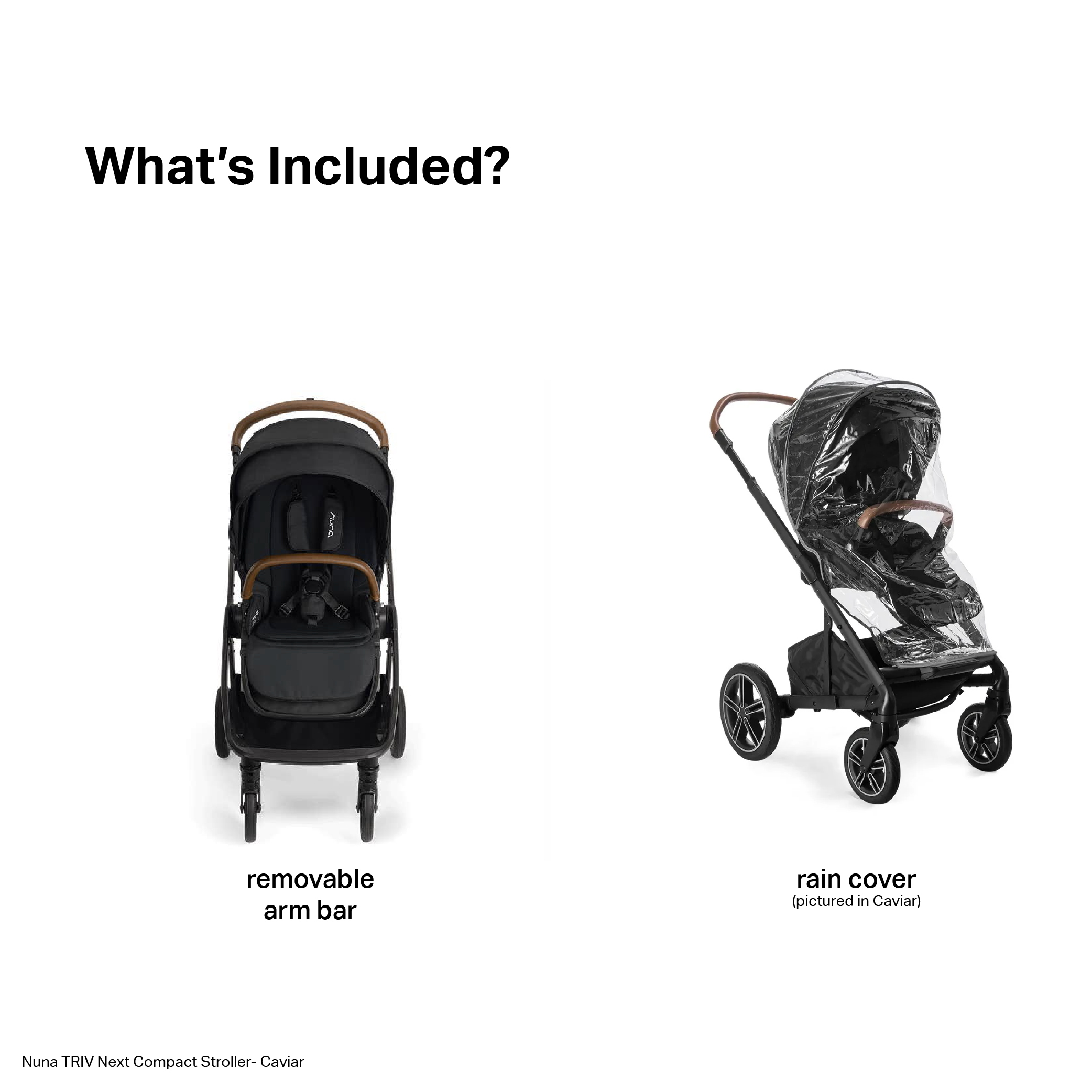 Nuna TRIV Next Reversible Seat Stroller with Flat Recline|Height Adjustable Handle Bar|All Terrain|All Wheel Suspension|One Hand Fold|Rain Cover & Post Adaptors|0 to 4Y (Upto 22Kg) - Caviar