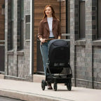 Nuna TRIV Next Reversible Seat Stroller with Flat Recline|Height Adjustable Handle Bar|All Terrain|All Wheel Suspension|One Hand Fold|Rain Cover & Post Adaptors|0 to 4Y (Upto 22Kg) - Caviar