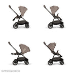 Nuna TRIV Next Reversible Seat Stroller with Flat Recline|Height Adjustable Handle Bar|All Terrain|All Wheel Suspension|One Hand Fold|Rain Cover & Post Adaptors|0 to 4Y (Upto 22Kg) -  Cedar