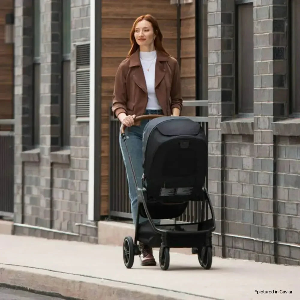 Nuna TRIV Next Reversible Seat Stroller with Flat Recline|Height Adjustable Handle Bar|All Terrain|All Wheel Suspension|One Hand Fold|Rain Cover & Post Adaptors|0 to 4Y (Upto 22Kg) -  Cedar