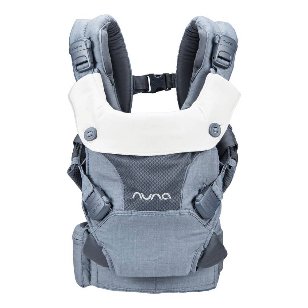 Nuna Cudl Clik Baby Carrier-4 Carry Positions-Innovative Leg Openings-For 0 to 3Y (Upto 16Kg) -  Denim
