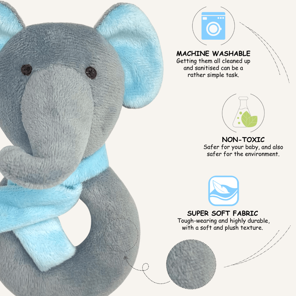 Abracadabra Ring Rattle - Elephant