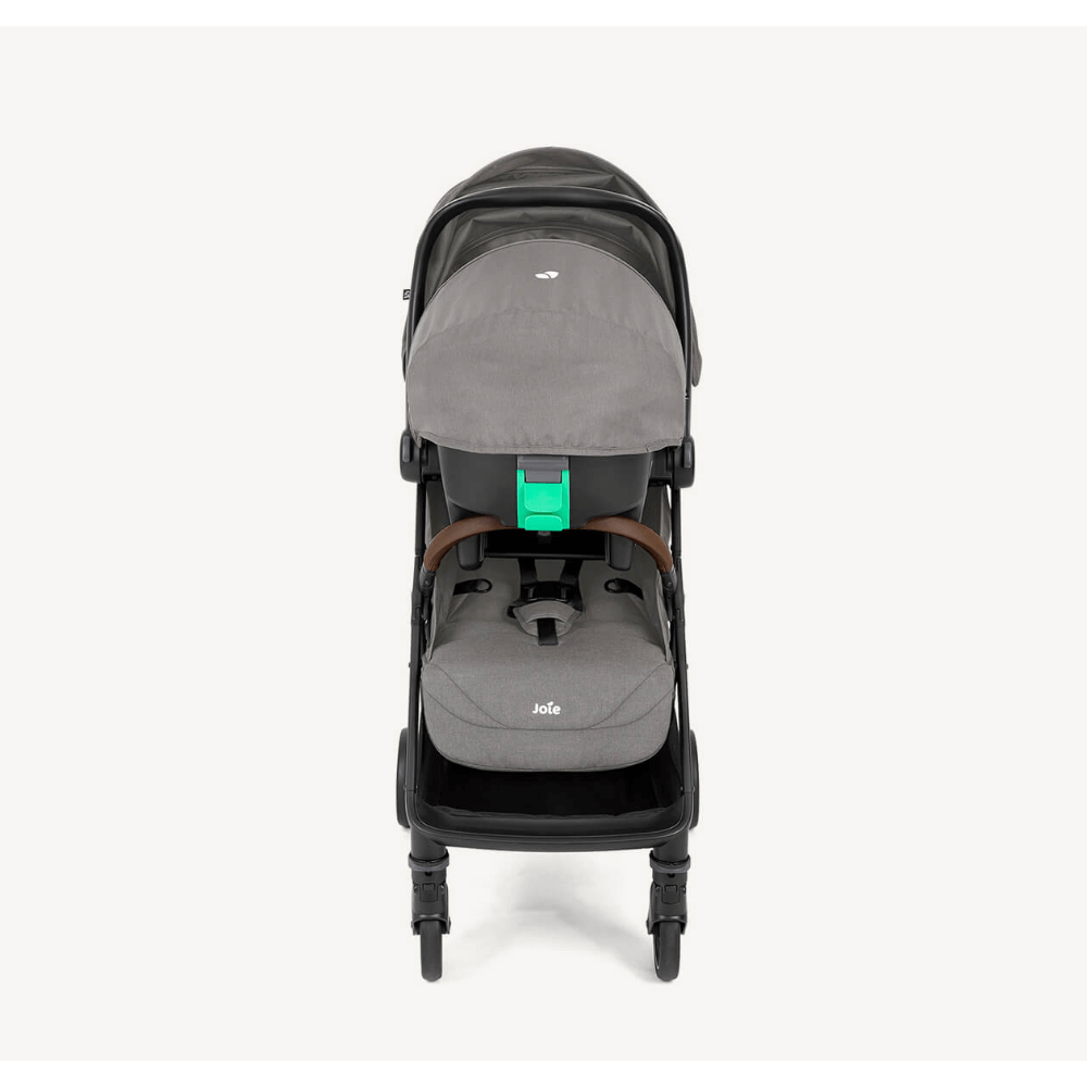 Joie Pact Pro Travel System with i-Snug 2 – Ultra-Lightweight, Compact, Birth to 22kg, Ergonomic Recline, UPF 50+ Canopy & One-Touch Brake