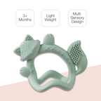 B.Box Silicone Wrist Teether Fox - Multi-Textured & Soothing for Teething Babies